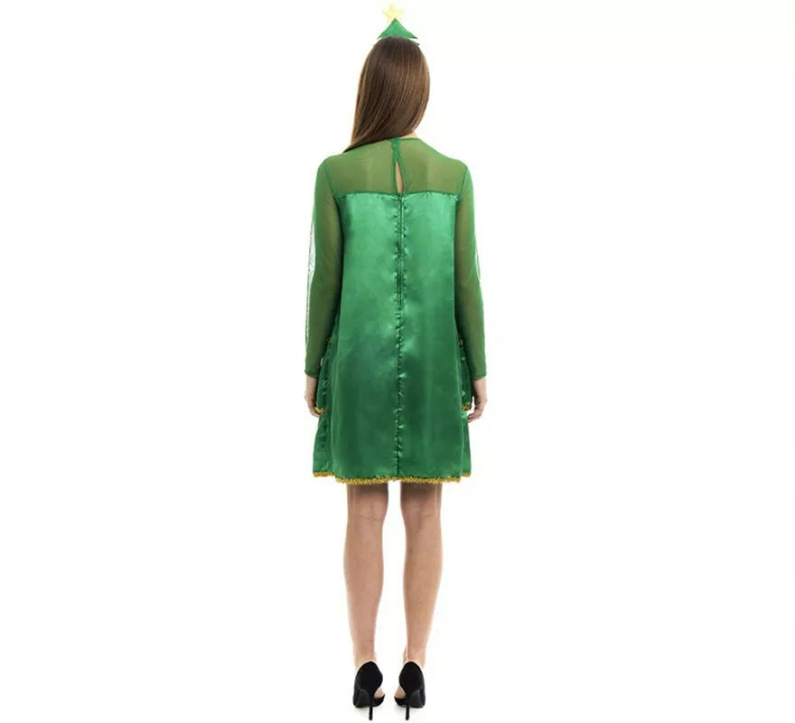 Translation missing: de.Disfraz de Árbol de Navidad con volantes y diadema para mujer