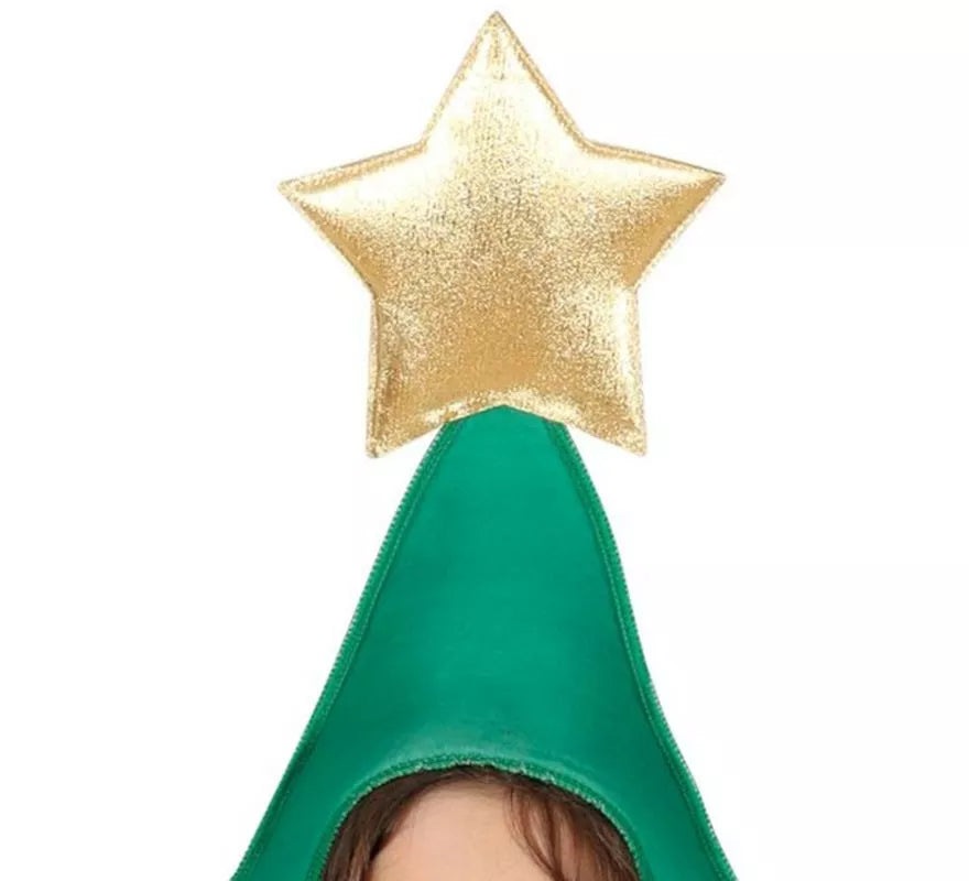 Translation missing: de.Disfraz de Árbol de Navidad decorado con estrella para niños