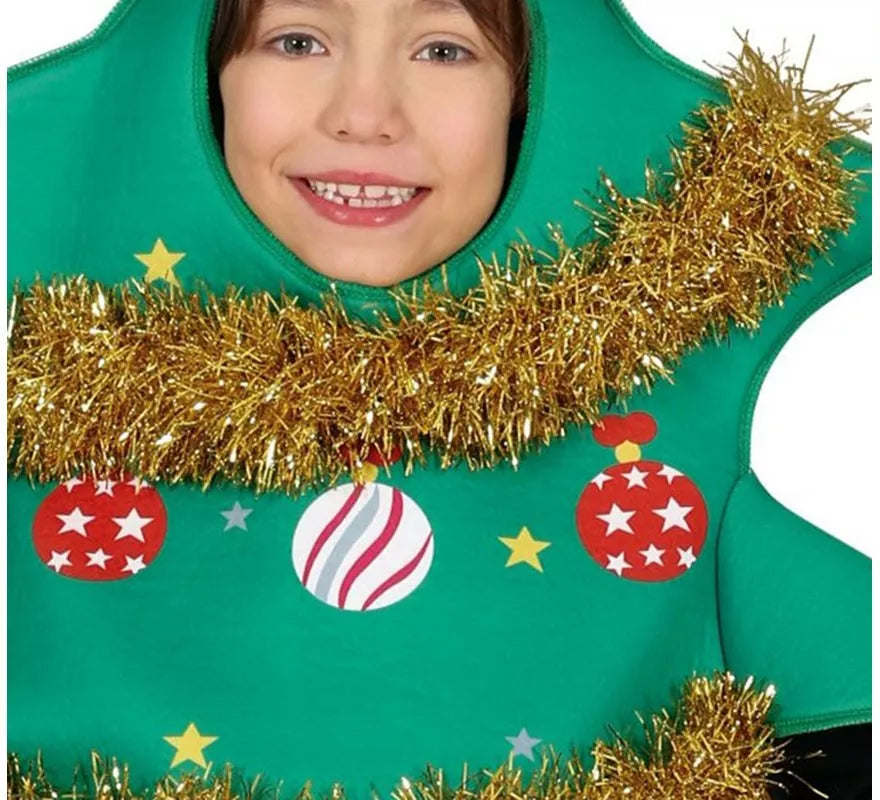 Translation missing: de.Disfraz de Árbol de Navidad decorado con estrella para niños