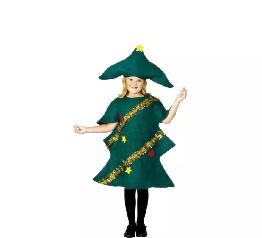 Disfraz de Árbol de Navidad Verde para niños