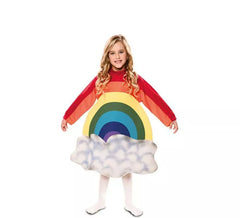 Regenbogen Kostüm mit Wolken für Kinder und Baby