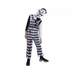 Blutiges Harlekin Kostüm für Jungen