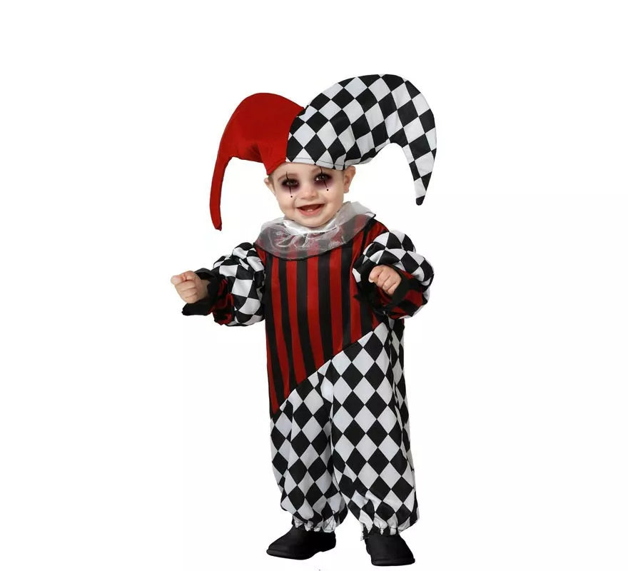 Translation missing: de.Disfraz de Arlequin Siniestro para niño y bebé