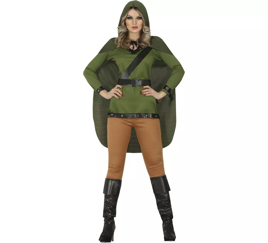 Translation missing: de.Disfraz de Arquera Verde para mujer