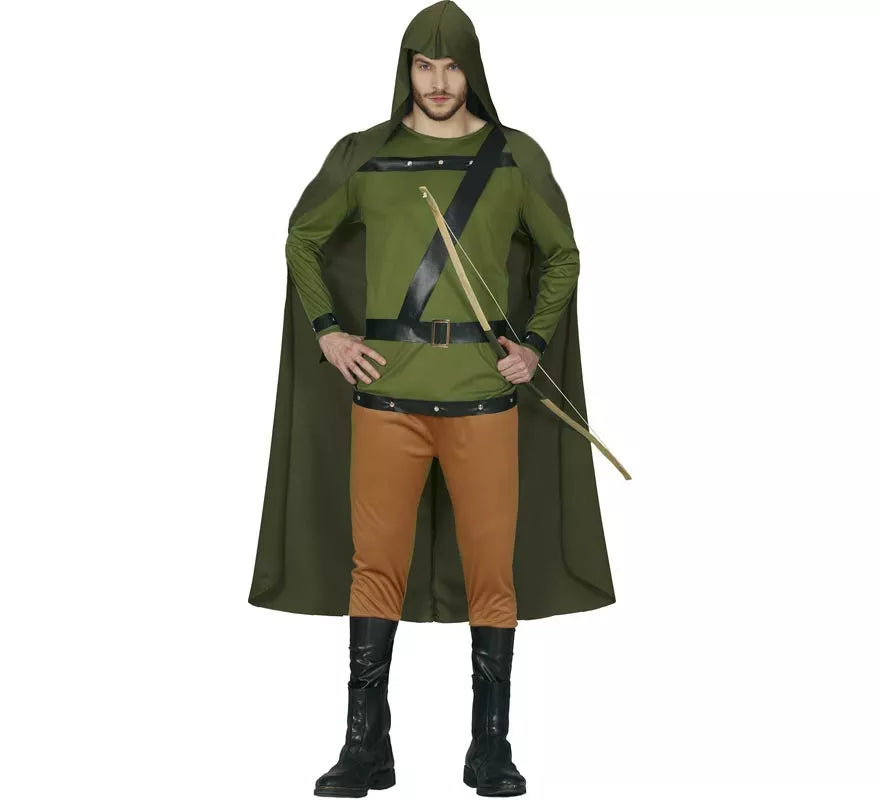 Translation missing: de.Disfraz de Arquero Verde para hombre