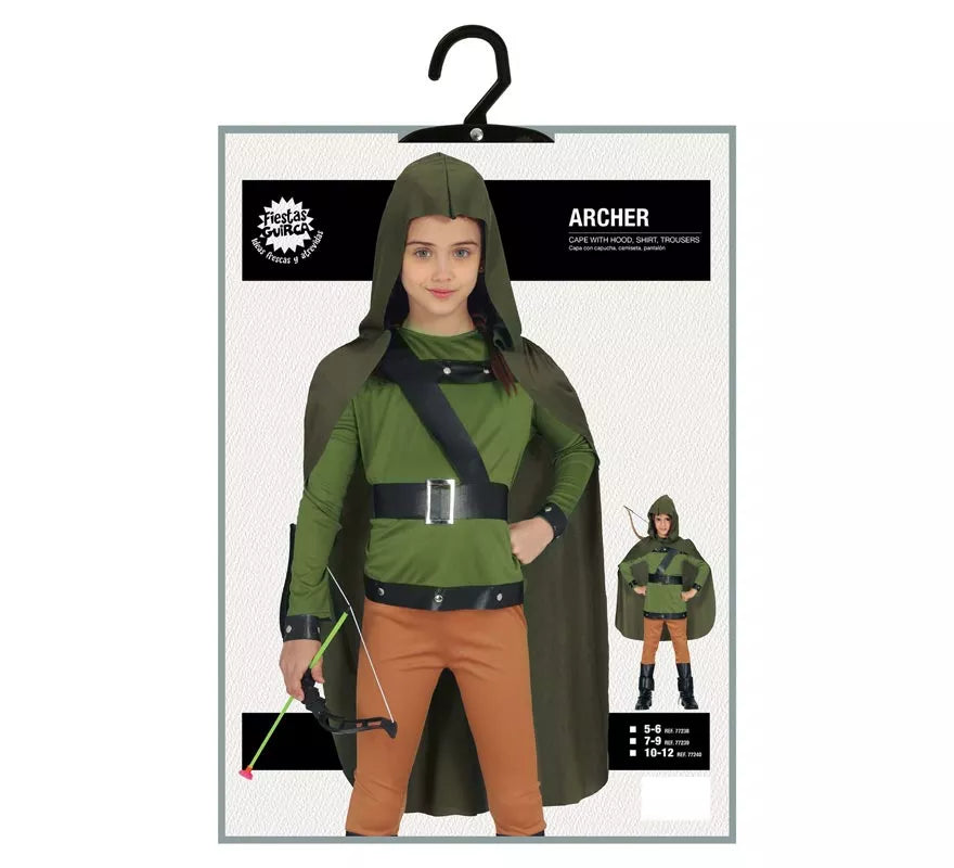 Disfraz de Arquero Verde para niños