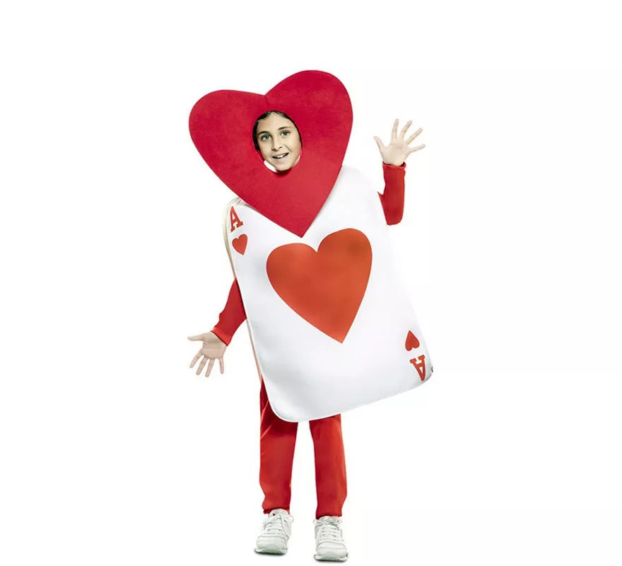 Translation missing: de.Disfraz de As de Corazones para niños