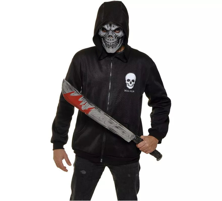 Translation missing: de.Disfraz de Asesino Calavera con Sudadera y Máscara para adulto