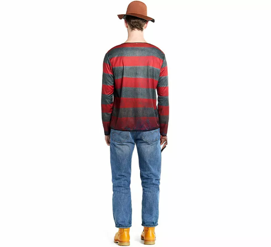 Translation missing: de.Disfraz de Asesino de Pesadilla con Sombrero para hombre