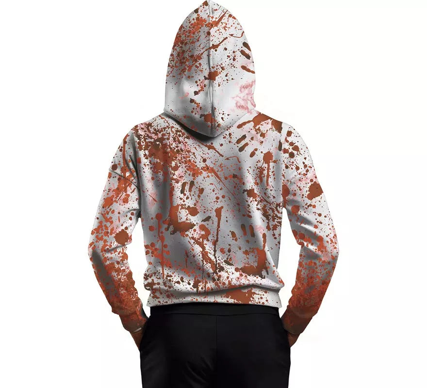 Translation missing: de.Disfraz de Asesino Sangriento con Sudadera y Máscara para adulto