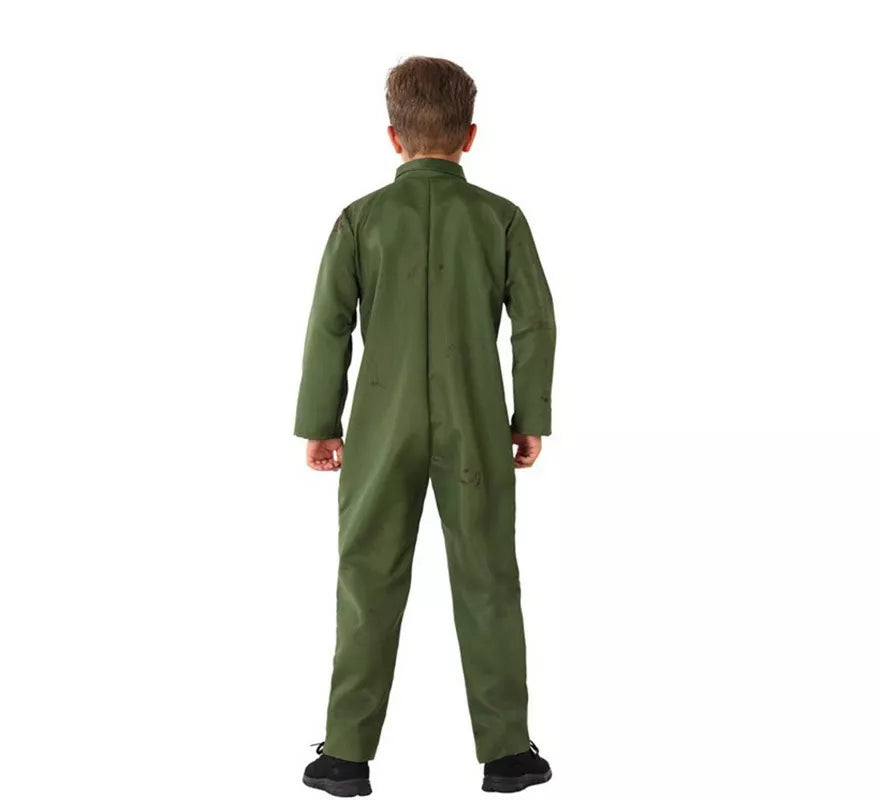 Translation missing: de.Disfraz de Asesino Verde para niño