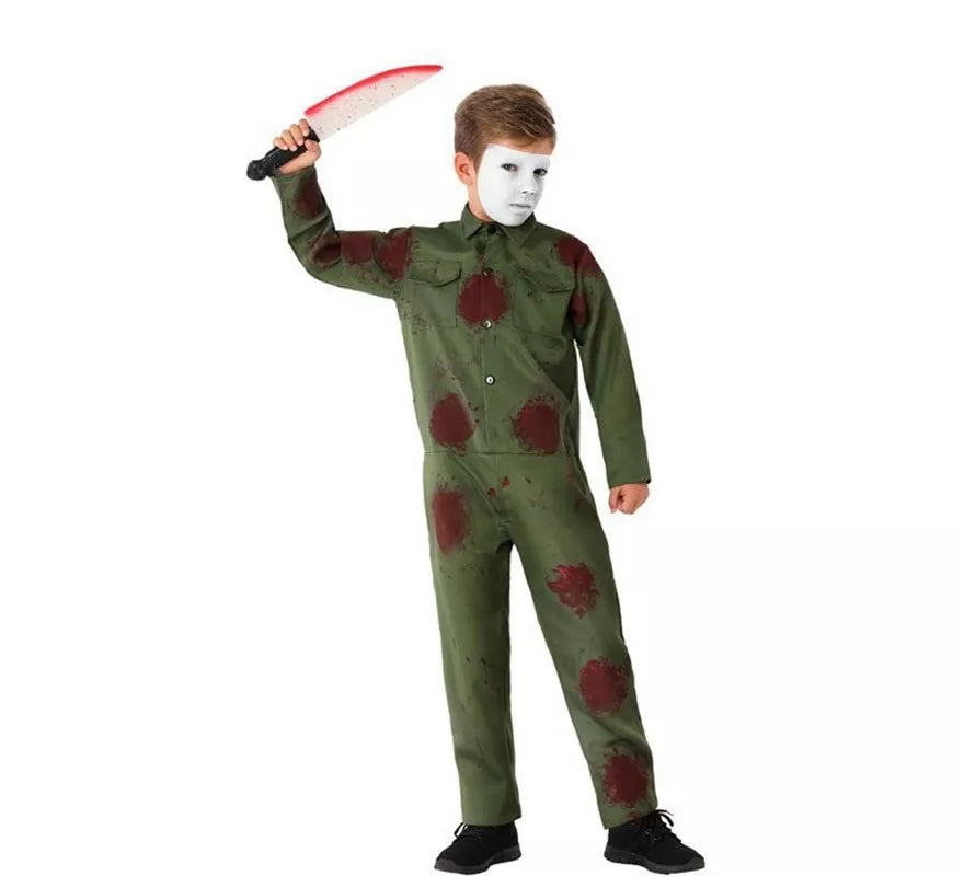 Translation missing: de.Disfraz de Asesino Verde para niño