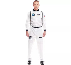 Weißes Astronautenabzeichen-Kostüm für Herren