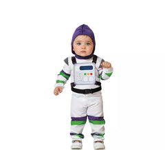 Weißes berühmtes Astronautenkostüm mit Kapuze für Babys