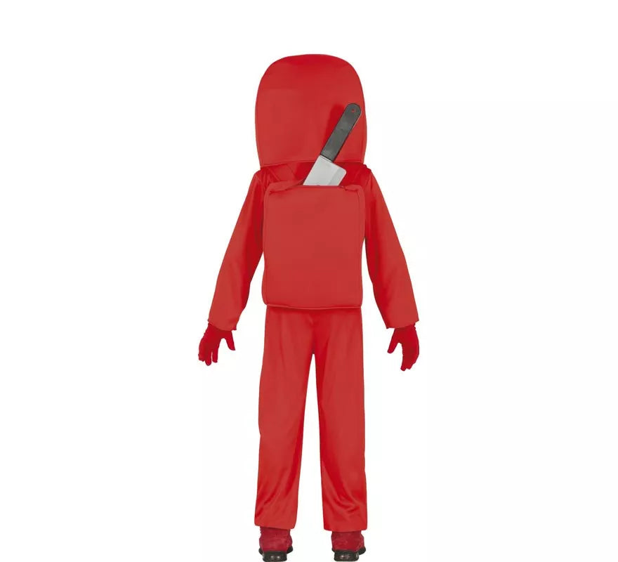 Translation missing: de.Disfraz de Astronauta Impostor Rojo para niños