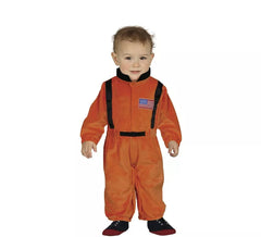 Orangefarbenes Astronautenkostüm für Babys