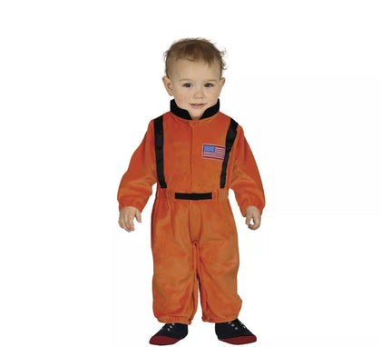 Disfraz de Astronauta naranja para bebé