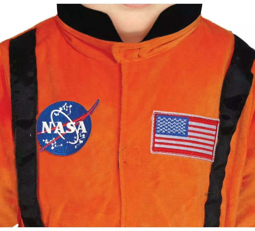 Disfraz de Astronauta naranja para bebé