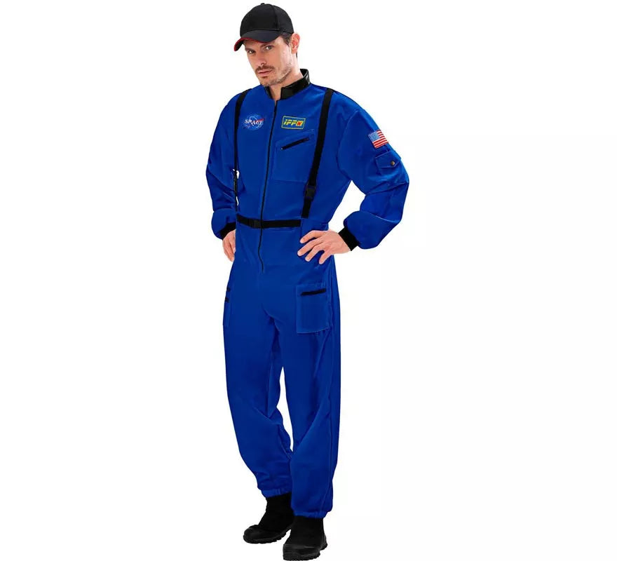 Translation missing: de.Disfraz de Astronauta Space azul para hombre