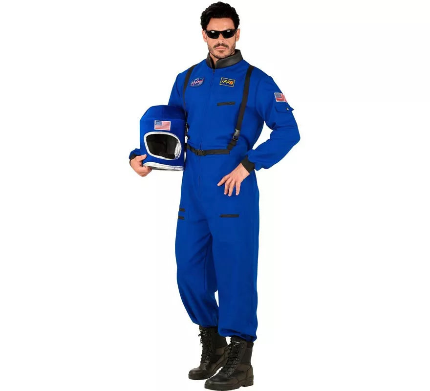 Disfraz de Astronauta Space azul para hombre