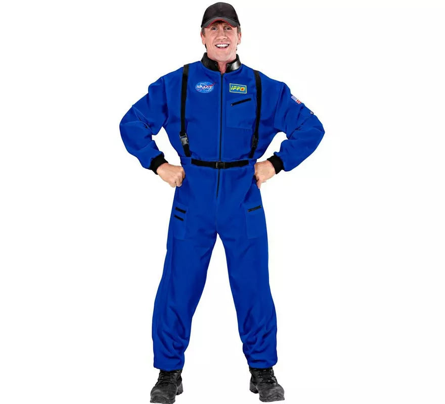 Translation missing: de.Disfraz de Astronauta Space azul para hombre