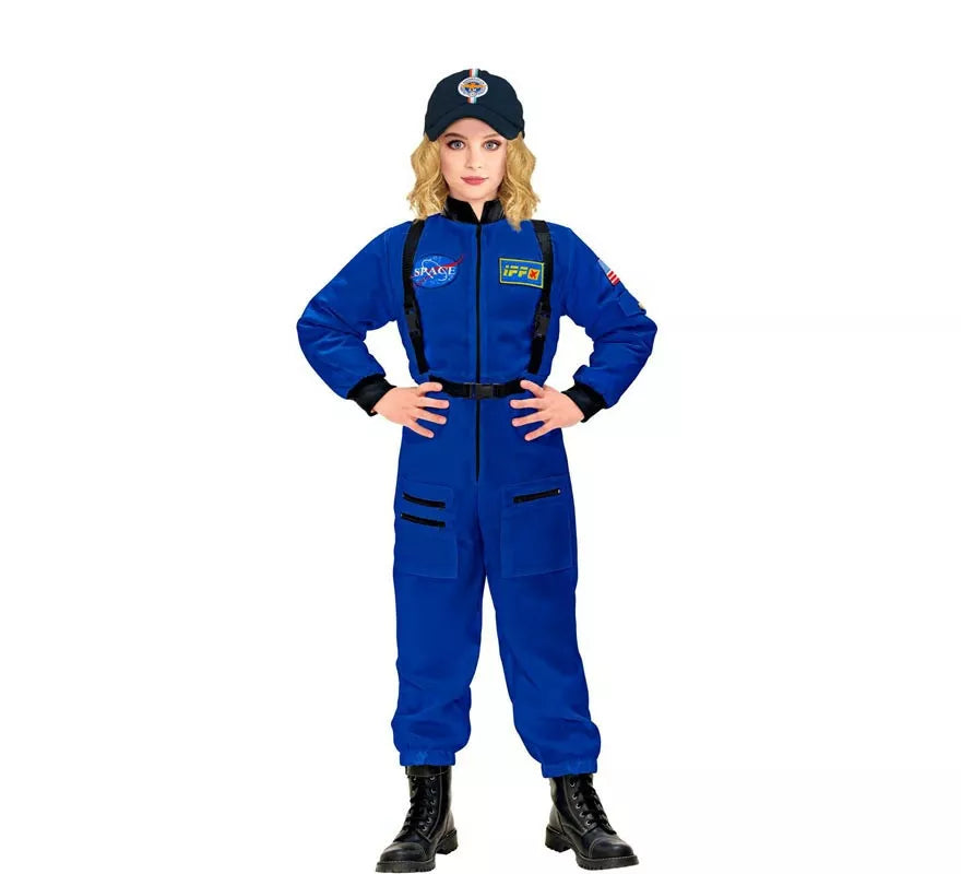 Translation missing: de.Disfraz de Astronauta Space azul para niños y adolescentes