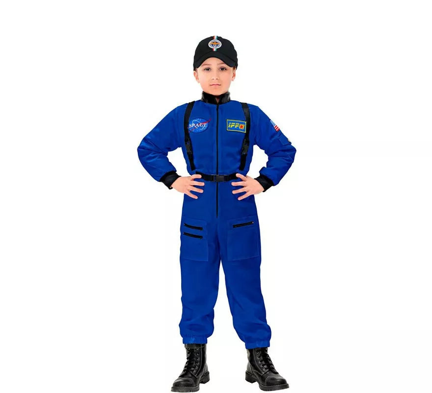 Translation missing: de.Disfraz de Astronauta Space azul para niños y adolescentes