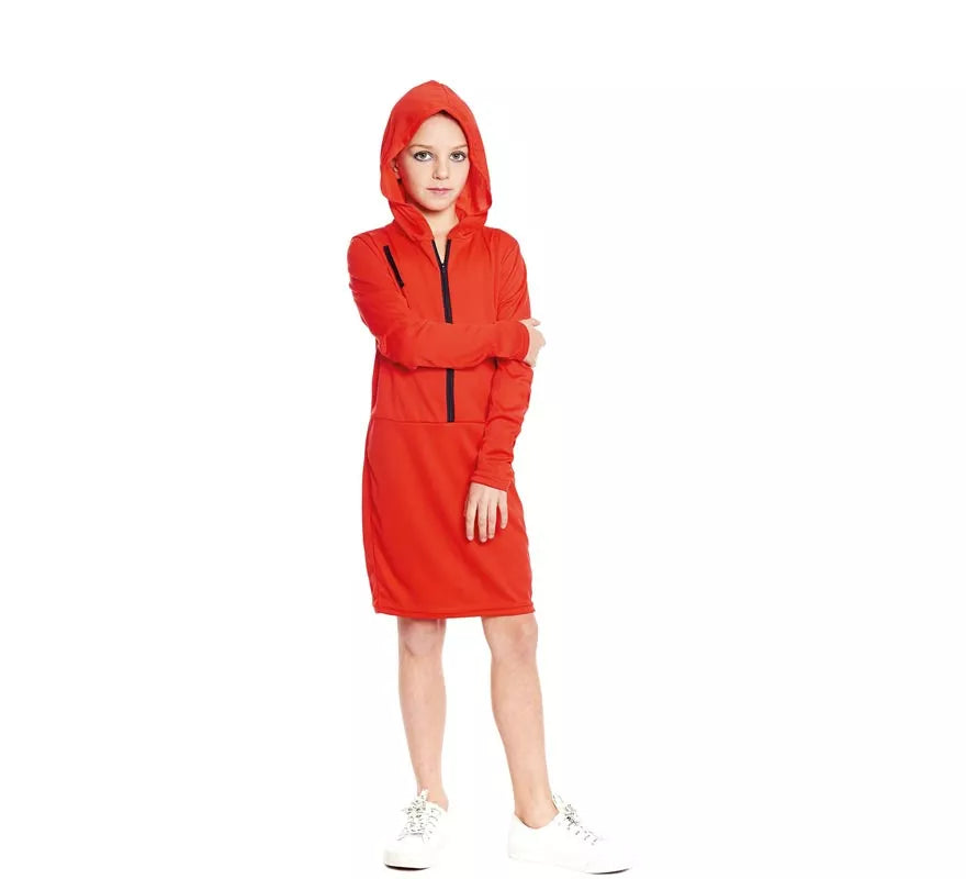 Translation missing: de.Disfraz de Atracadora vestido rojo para niña