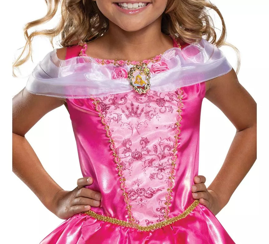 Translation missing: de.Disfraz de Aurora La Bella Durmiente Deluxe para niña