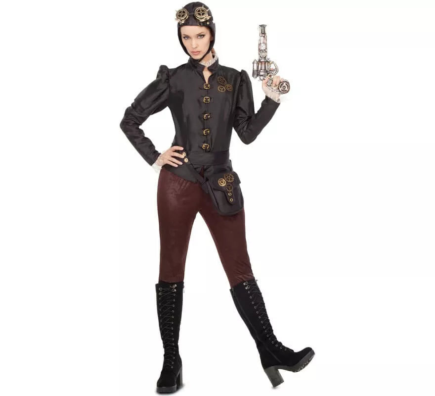 Translation missing: de.Disfraz de Aviadora Steampunk para mujer