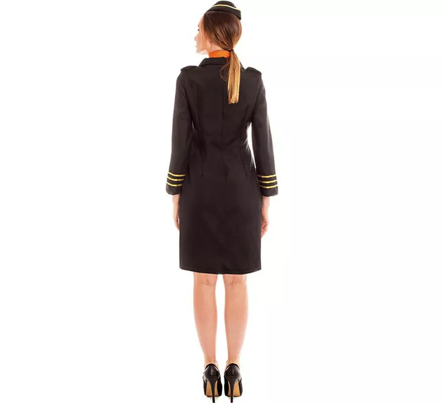 Translation missing: de.Disfraz de Azafata de Vuelo Elegante con Gorro para mujer