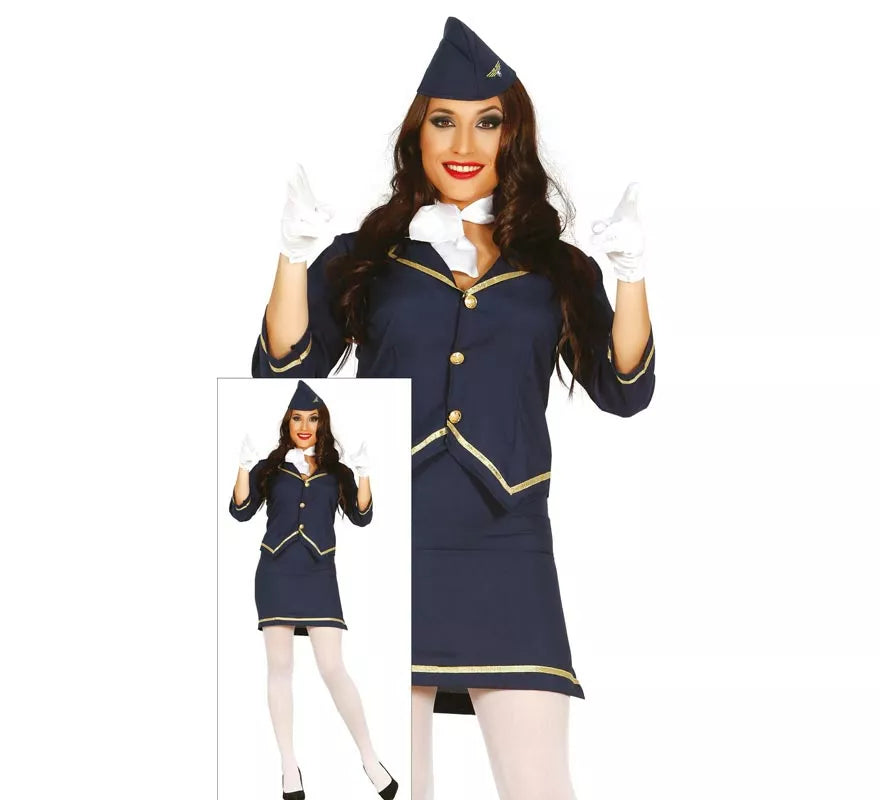 Disfraz de Azafata de Vuelo para mujer
