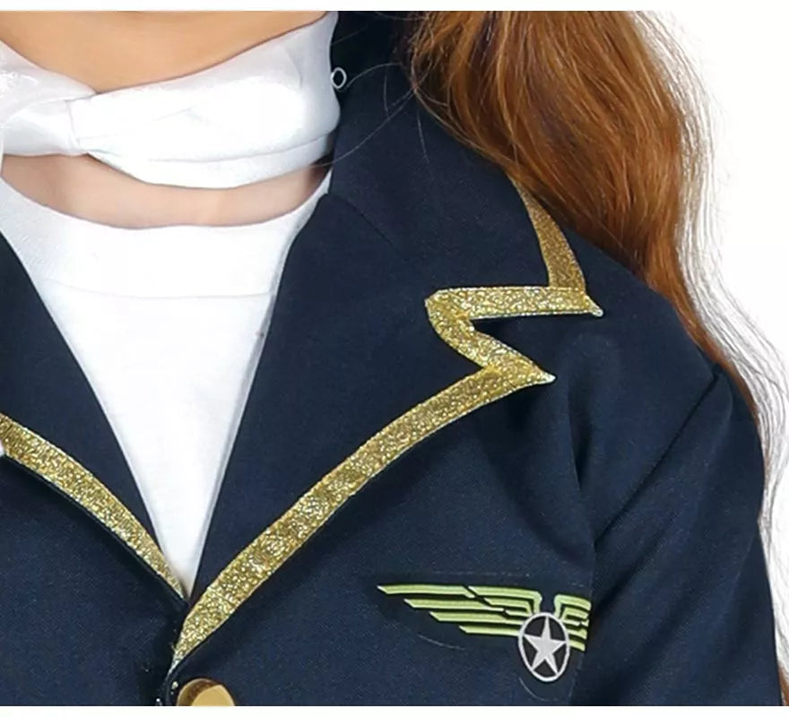 Disfraz de Azafata de Vuelo para niña