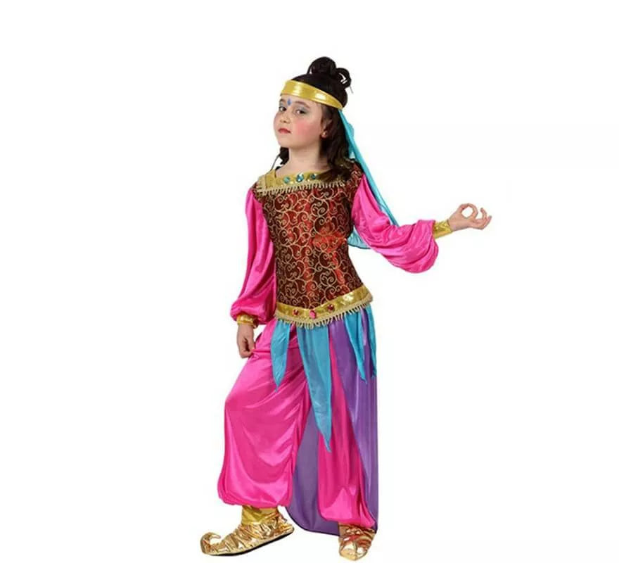 Translation missing: de.Disfraz de Bailarina Árabe rosa para niñas