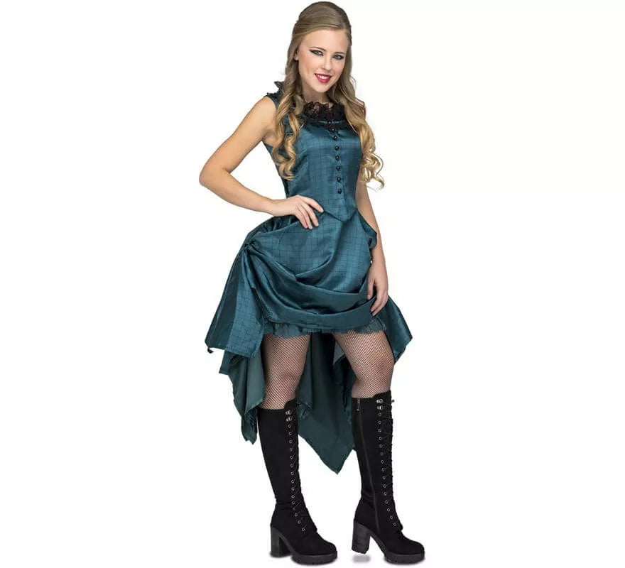 Disfraz de Bailarina Azul de Salón para mujer