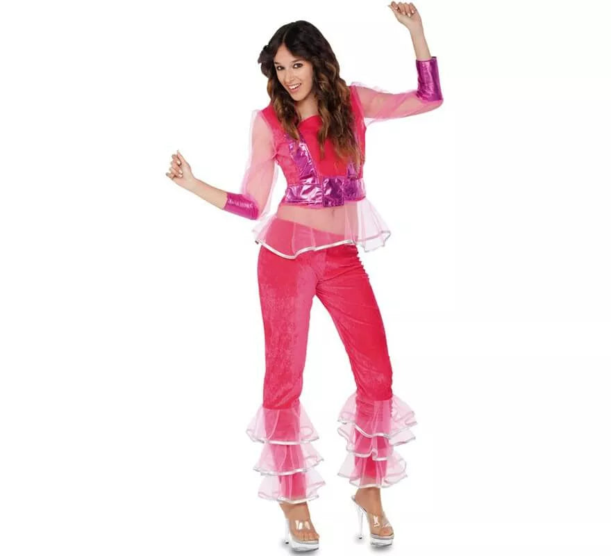 Translation missing: es.Disfraz de Bailarina Disco rosa para mujer