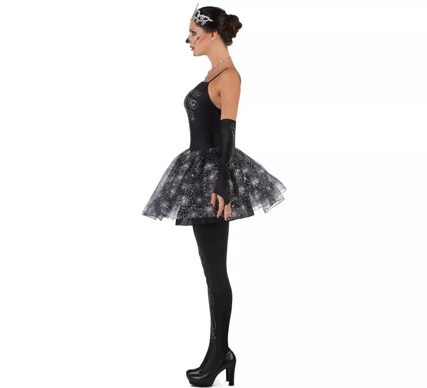 Translation missing: de.Disfraz de Bailarina Esqueleto con tiara para mujer