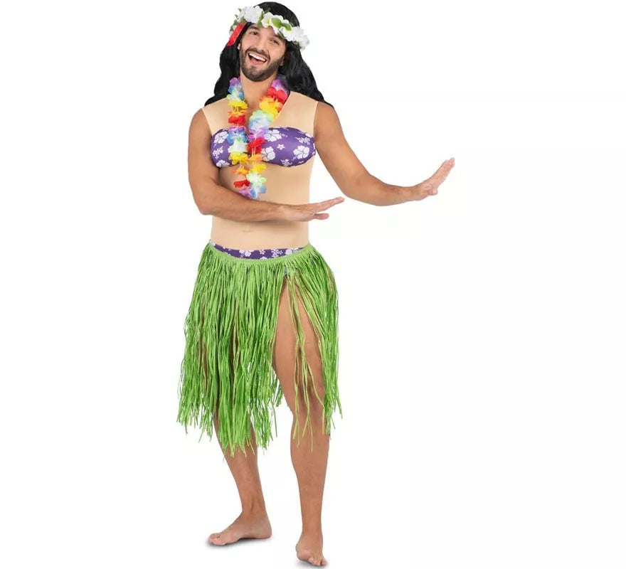 Translation missing: de.Disfraz de Bailarina Hawaiana aloha para hombre