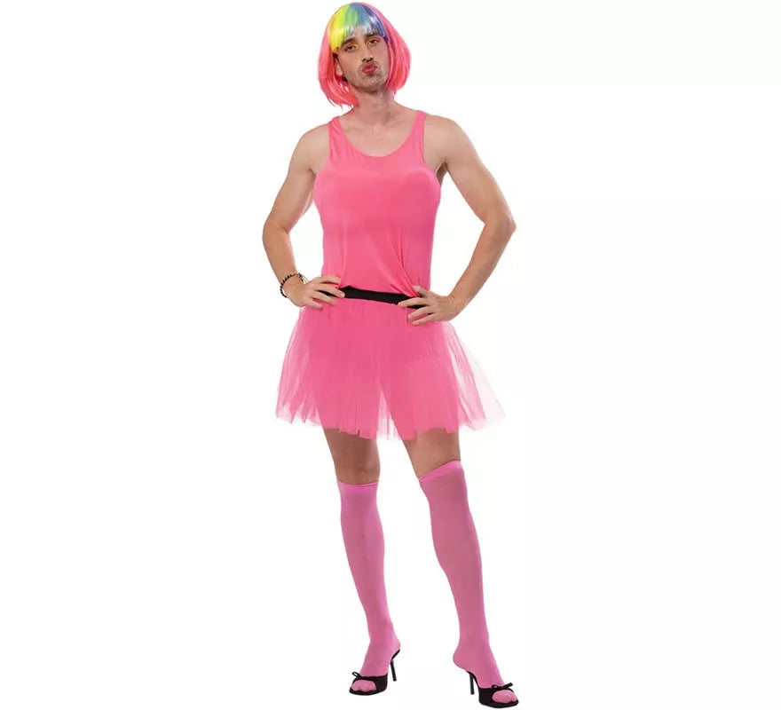 Translation missing: de.Disfraz de Bailarina rosa para hombre