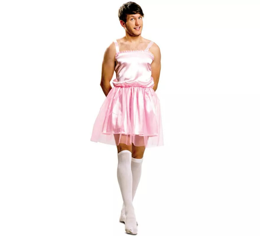 Translation missing: de.Disfraz de Bailarina rosa para hombre