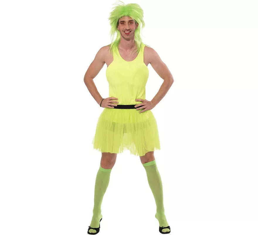 Translation missing: de.Disfraz de Bailarina verde para hombre