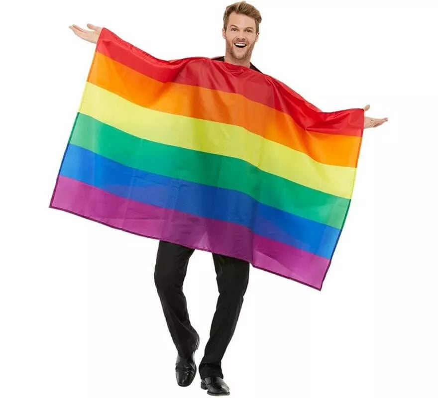 Translation missing: de.Disfraz de Bandera Arcoíris orgullo LGBT para adultos