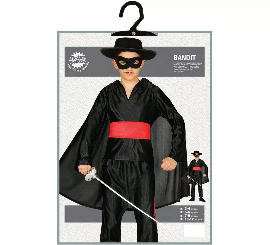 Translation missing: de.Disfraz de Bandido Enmascarado para niño