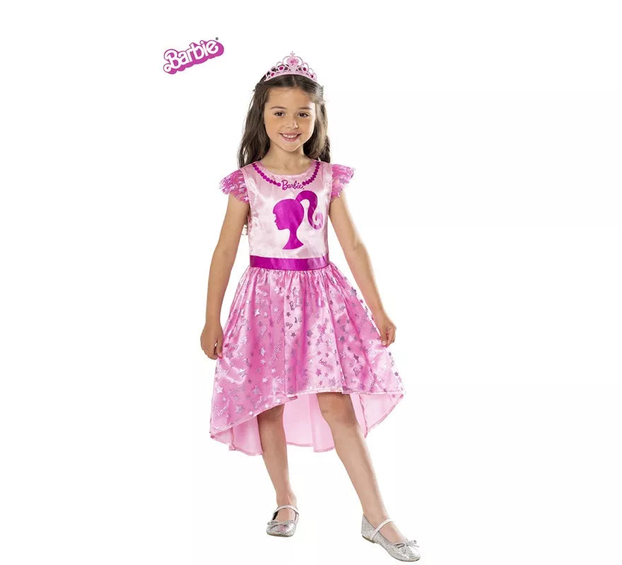 Translation missing: de.Disfraz de Barbie Princesa con Tiara para niña