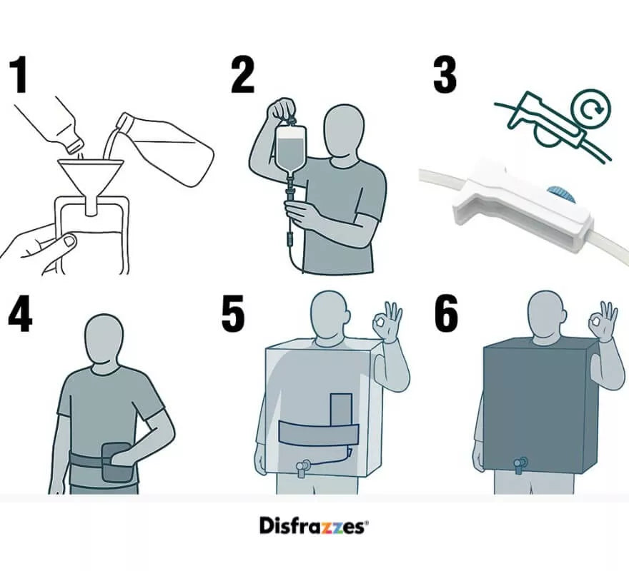 Translation missing: de.Disfraz de Barril Dispensador para adulto