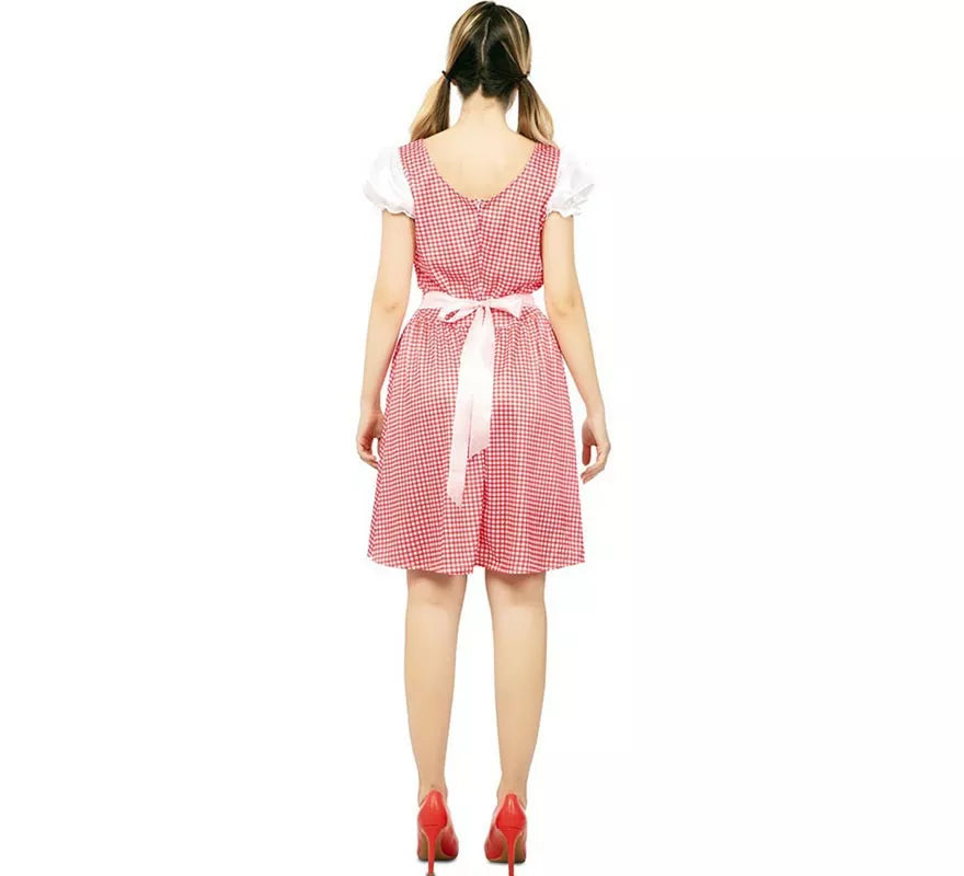 Translation missing: de.Disfraz de Bávara vestido rosa y verde para mujer