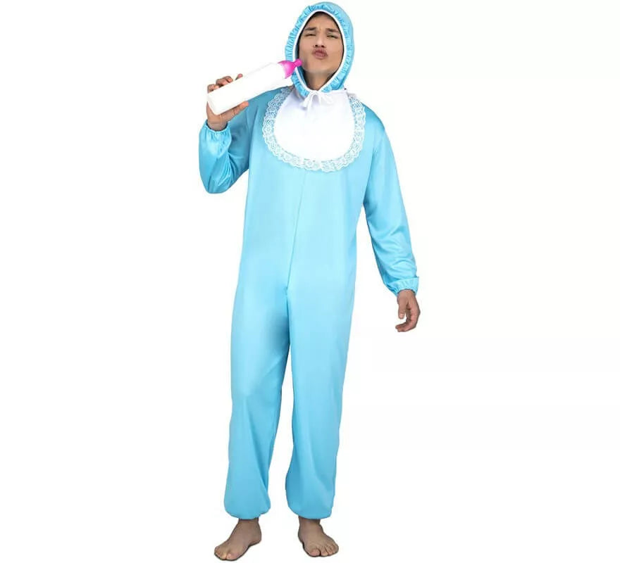 Translation missing: de.Disfraz de Bebé Azul para hombre