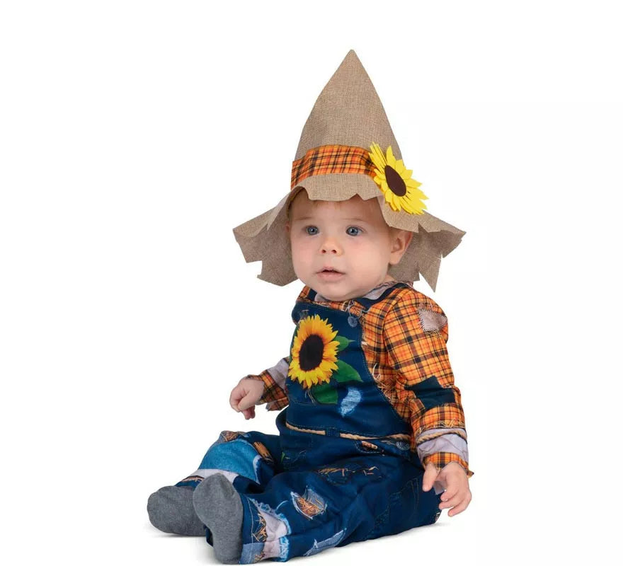 Translation missing: de.Disfraz de Bebé Espantapájaros con gorro para bebé y niño