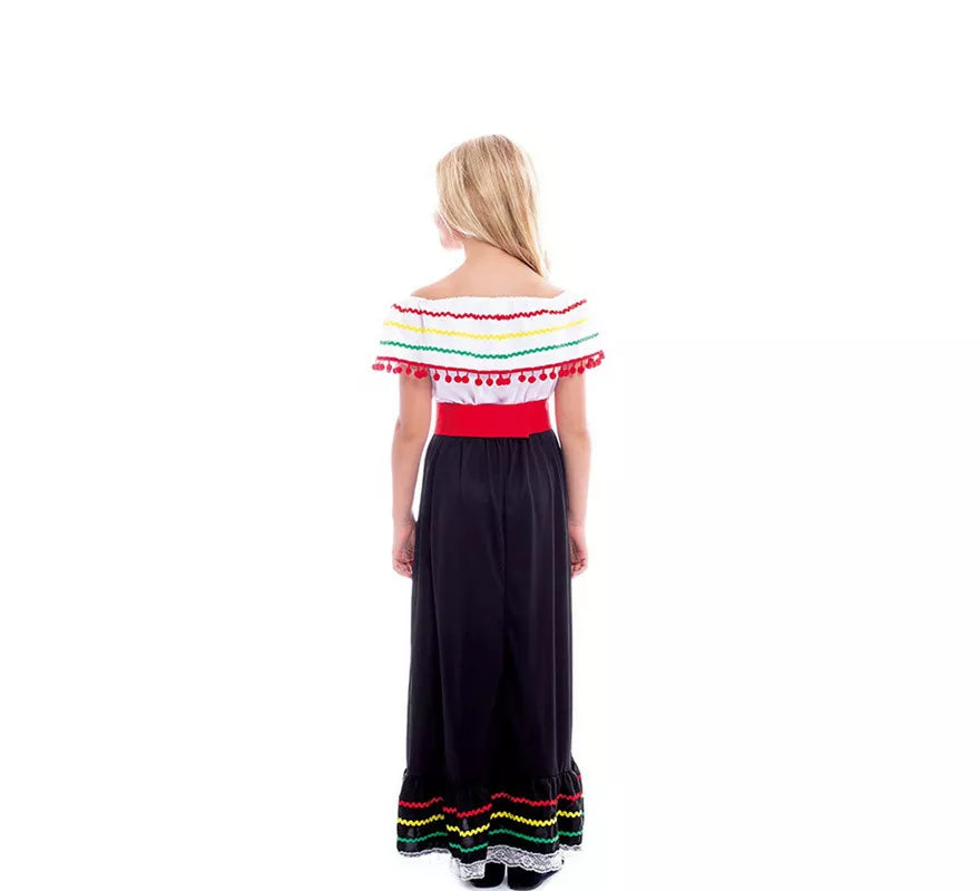 Translation missing: de.Disfraz de Belleza Mexicana con Falda para niña