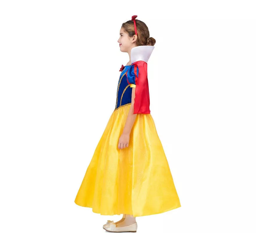 Translation missing: de.Disfraz de Blancanieves con diadema y capa para niña
